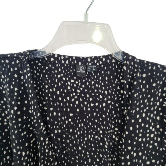 Volcom Women's Long faux wrap Sleeve Dress Size S - Picture 4 of 11